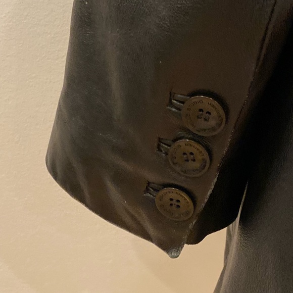 Vintage Wilson’s BlackLeather Trench Coat w Removable Lining / Size S - Picture 8 of 16